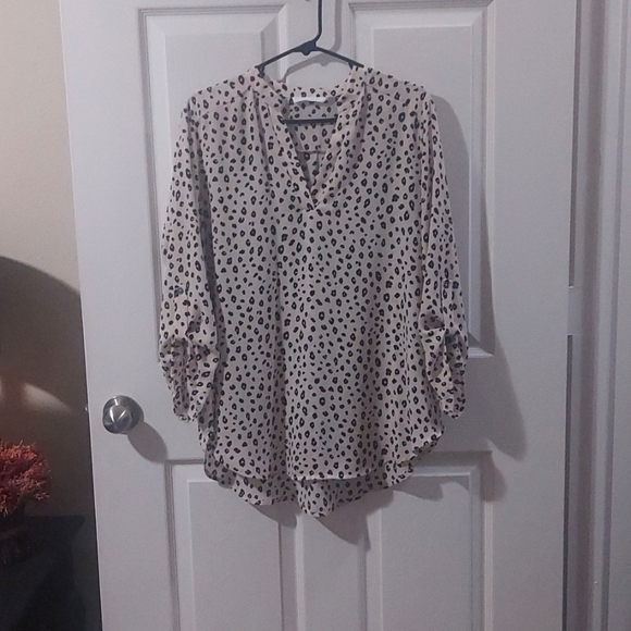 Lush Size XL Henly Style Leopard Print Tunic Blouse STITCHFIX - Picture 2 of 10
